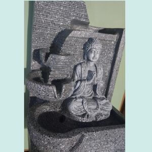 Gray Buddha Water Fountain